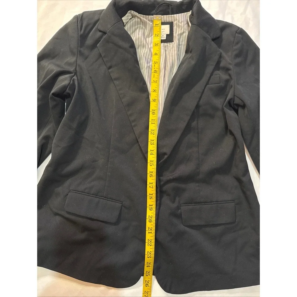 A New Day Women's Black Blazer‎ Jacket Size 16 Lined
